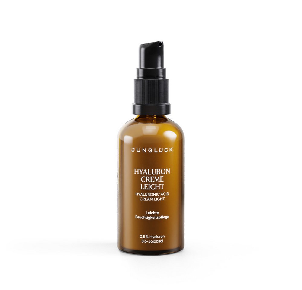 JUNGLÜCK Tagescreme Hyaluron Creme Leicht, 1-tlg., Leichte Feuchtigkeitspflege besonders für ölige und unreine Haut JUNGLÜCK Tagescreme Hyaluron Creme Leicht, 1-tlg., Leichte Feuchtigkeitspflege besonders für ölige und unreine Haut von JUNGLÜCK