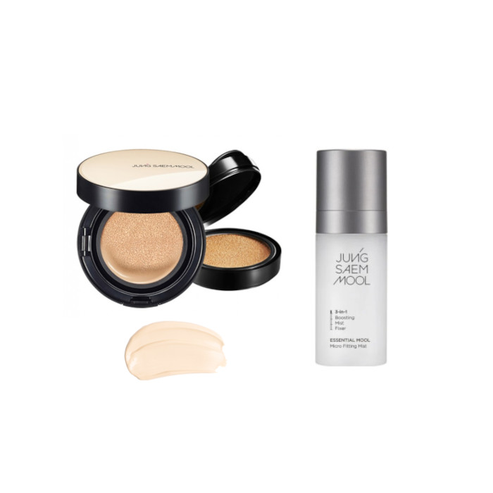 JUNGSAEMMOOL - Essential Skin Nuder Cushion SPF50+ PA+++ (With Refill) - 14g+14g - 13 Fair (1ea) + Essential Mool Micro... von JUNGSAEMMOOL