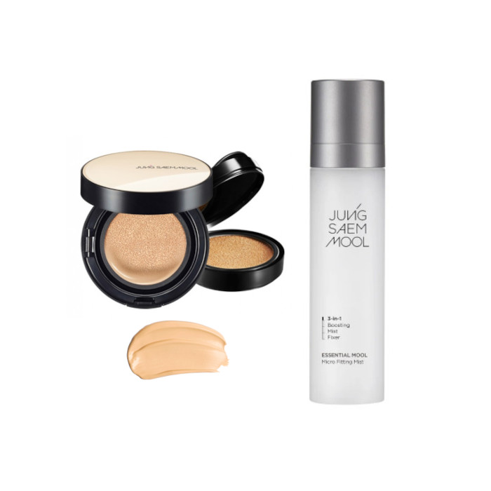 JUNGSAEMMOOL - Essential Skin Nuder Cushion SPF50+ PA+++ (With Refill) - 14g+14g - 19 Light (1ea) + Essential Mool Micro... von JUNGSAEMMOOL