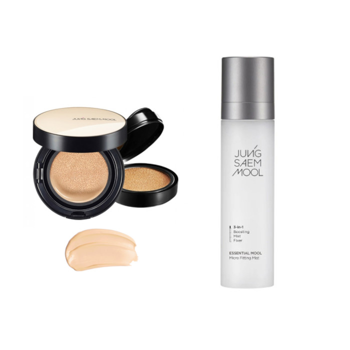 JUNGSAEMMOOL - Essential Skin Nuder Cushion SPF50+ PA+++ (With Refill) - 14g+14g - 19 N-Light (1ea) + Essential Mool Micro... von JUNGSAEMMOOL