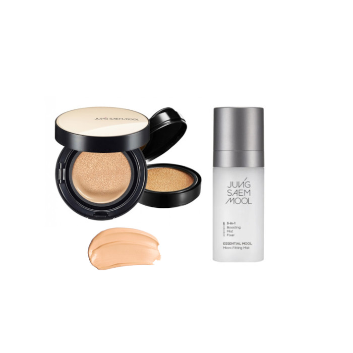 JUNGSAEMMOOL - Essential Skin Nuder Cushion SPF50+ PA+++ (With Refill) - 14g+14g - 19 Pink-Light (1ea) + Essential Mool Micro... von JUNGSAEMMOOL