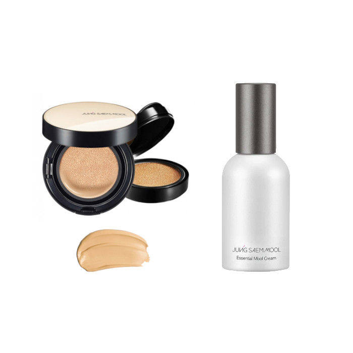 JUNGSAEMMOOL - Essential Skin Nuder Cushion SPF50+ PA+++ (With Refill) - 14g+14g - 21 Medium (1ea) + Essential Mool Cream -... von JUNGSAEMMOOL