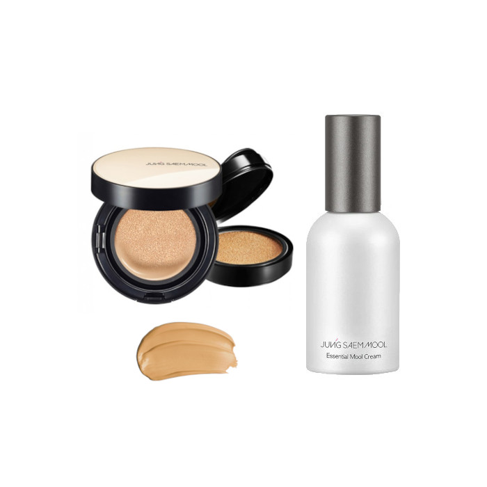JUNGSAEMMOOL - Essential Skin Nuder Cushion SPF50+ PA+++ (With Refill) - 14g+14g - 23 Medium-Deep (1ea) + Essential Mool Cream von JUNGSAEMMOOL