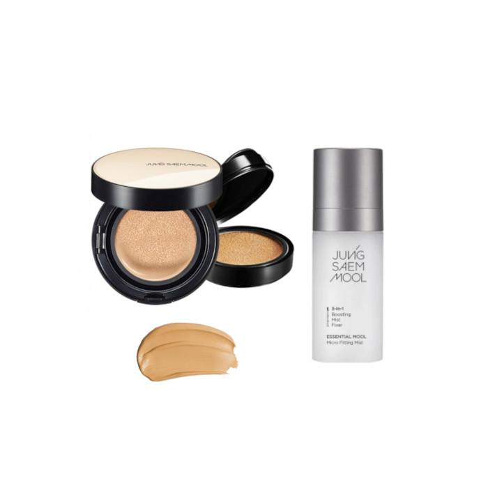 JUNGSAEMMOOL - Essential Skin Nuder Cushion SPF50+ PA+++ (With Refill) - 14g+14g - 23 Medium-Deep (1ea) + Essential Mool Micro von JUNGSAEMMOOL