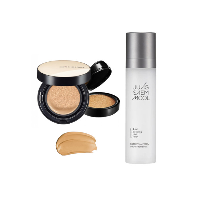 JUNGSAEMMOOL - Essential Skin Nuder Cushion SPF50+ PA+++ (With Refill) - 14g+14g - 23 Medium-Deep (1ea) + Essential Mool Micro von JUNGSAEMMOOL