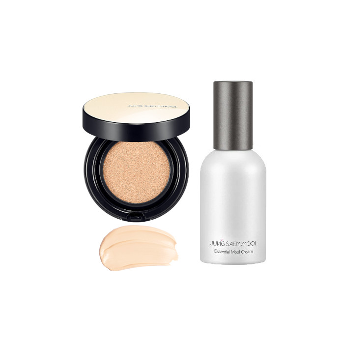 JUNGSAEMMOOL - Essential Skin Nuder Cushion SPF50+ PA+++ - 14g - 19 Light (1ea) + Essential Mool Cream - 30ml (1ea) Set von JUNGSAEMMOOL