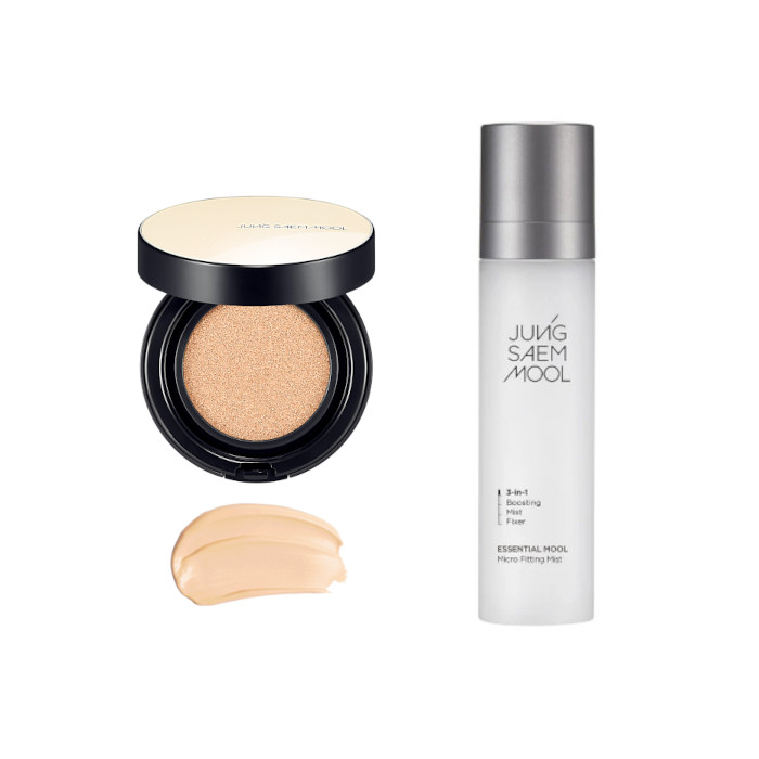 JUNGSAEMMOOL - Essential Skin Nuder Cushion SPF50+ PA+++ - 14g - 19 N-Light (1ea) + Essential Mool Micro Fitting Mist - 120ml... von JUNGSAEMMOOL