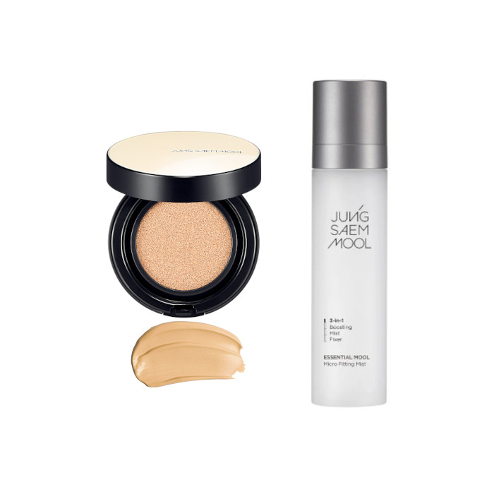 JUNGSAEMMOOL - Essential Skin Nuder Cushion SPF50+ PA+++ - 14g - 21 Medium (1ea) + Essential Mool Micro Fitting Mist - 120ml... von JUNGSAEMMOOL