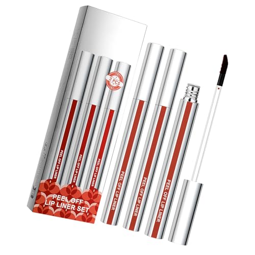 3 Stücke Die Sich Vom Lippensteine ​​abziehen Wasserdichtes Mattes Finish Für Präzise Lip Kosmetische Modische Lip Geschenkset Für Frauen von JUNNASALIKER