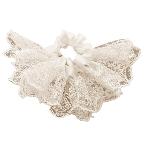 Ballettrock Spitze Haar Binde Doppelschicht Gekräuseltes Scrunchie Mit Unsichtbaren Elastischen Kernen Haarteil Für Weibliche Frisuren von JUNNASALIKER