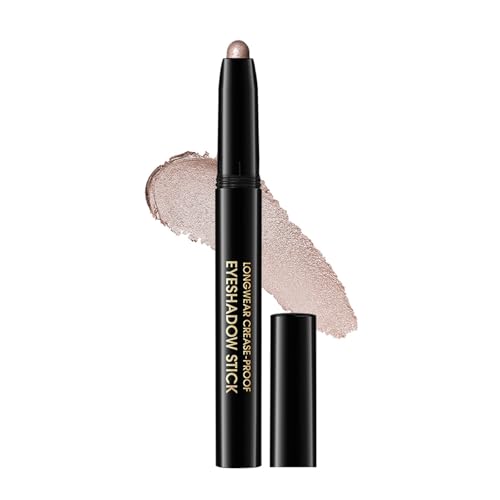 Creme Lidschattenstab Schimmert Augenhellenstange Lidschattenstifte Ly Shadows Highlighter Stick Make Up Für Frauen von JUNNASALIKER