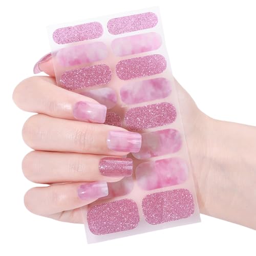 Einfache Nägelaufkleber Ohne Wärme Benötigt Praktische Glänzende Finish Fertignägel Wraps Für Vielbeschäftigte Frauen Und Studenten von JUNNASALIKER
