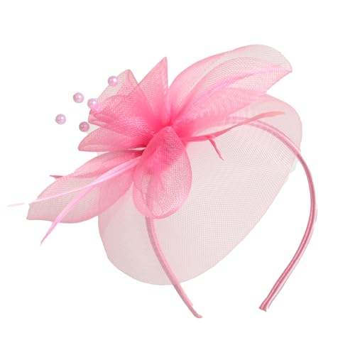 Elegante Gefiederte Tüllhaar Clip Brautdusche Kopfstück Für Kirche Hochzeit Besonderes Anlass Cocktail Party Haarhoop von JUNNASALIKER