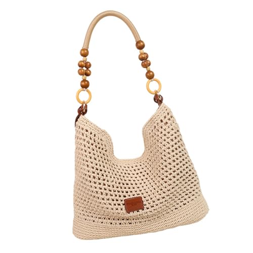 Frauen Umhängetasche Häkelbeutel Achterbeutel Strohhandtasche All Matching Crossbody Bag Shopping Dating Tasche Für Urlaub von JUNNASALIKER