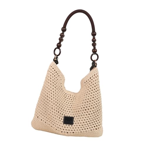 Frauen Umhängetasche Häkelbeutel Achterbeutel Strohhandtasche All Matching Crossbody Bag Shopping Dating Tasche Für Urlaub von JUNNASALIKER