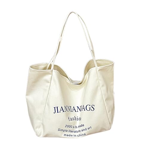 Große Kapazität Handtasche Für Frauen Mädchen Koreanische Stile Schulter Tasche Achselhöhle Tasche Leinwand Unterarm Tasche Top Tasche von JUNNASALIKER