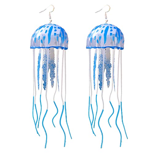 JUNNASALIKER 2 PCs Air Quallen Silikonohrringe Handgefertigt Übertriebene Quasten Dangle Ohrringe Zum Geburtstagsgeschenk JUNNASALIKER 2 PCs Air Quallen Silikonohrringe Handgefertigt Übertriebene Quasten Dangle Ohrringe Zum Geburtstagsgeschenk von JUNNASALIKER