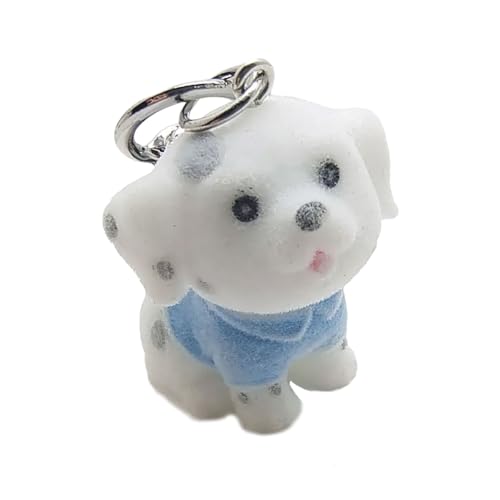 JUNNASALIKER 3D Flockenschlüsselkette Für Frauen Mädchen Modische Cartoon Tierwagen Schlüsselkette Bag Hanges Ornament Schmuck Geschenk von JUNNASALIKER