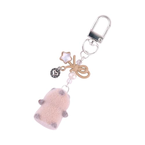 Buntes Merdeg Schlüsselbund Mit Bowknot Und Perlen Stilvoller Filzstieranhänger Keyring Funs Bag Dekoration Für Studenten von JUNNASALIKER