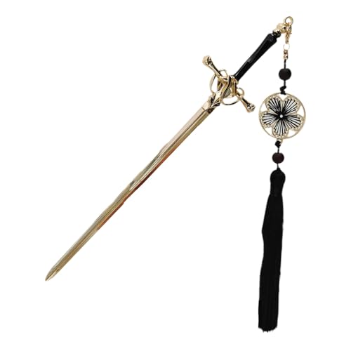 JUNNASALIKER Charme Haarnadel Schwerter Geformtes Haarclip Quasten Haarteil Mode Haarnadellegierung Textur Geeignet Für Party Und Cosplay Verwendung Geeignet von JUNNASALIKER