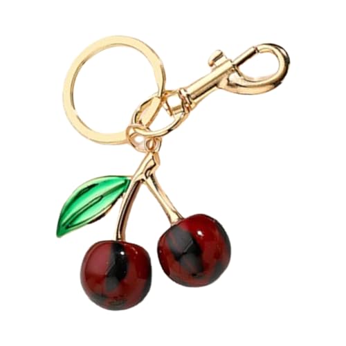 JUNNASALIKER Elegante Kirschenharz Anhänger Stylische Kirschen Schlüsselbeutelzubehör Keyrings Anhänger Für Partys Und Feierlichkeiten von JUNNASALIKER