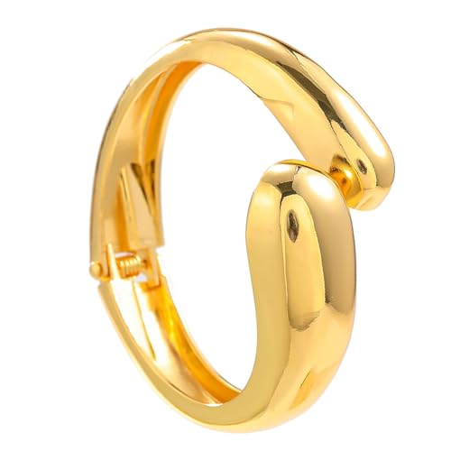 JUNNASALIKER Exquisites Tränen Open Manschetten Armband Übertriebenes Wasser Dopletarm Modische Armbandkleidung Für Lässig Und Formell von JUNNASALIKER
