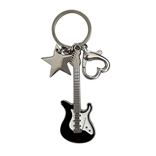 JUNNASALIKER Gitarrenpentagramm Star Keychain Für Frauen Süßer Cooler Trend Mode Anhänger Keyring Vintage Ästhetisches Accessoires Geschenk JUNNASALIKER Gitarrenpentagramm Star Keychain Für Frauen Süßer Cooler Trend Mode Anhänger Keyring Vintage Ästhetisches Accessoires Geschenk von JUNNASALIKER