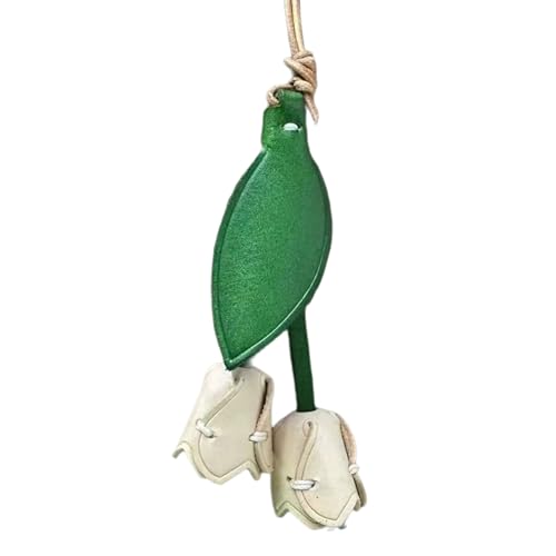 JUNNASALIKER Handgefertigter Echter Leder Blumencharm Trendy Leder Blütenschlüsselhaltertasche Zauberhängedekoration Für Moderne Frauen von JUNNASALIKER