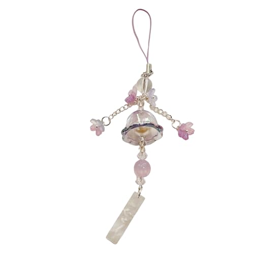 JUNNASALIKER Künstlerische Quallenwinde Chimes Glass Anhänger Telefonzubehör Dekoration Tragbares Zubehör Für Elegante Und Natürliche von JUNNASALIKER