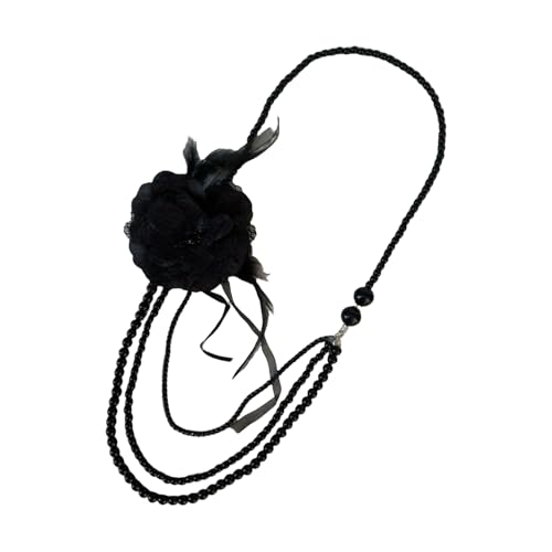 JUNNASALIKER Mehrfachstufen Nachahmungsperlen Halskette In Eleganten Stildekoration Für Trendige Frauen Suchen Charakteristische Look Stile von JUNNASALIKER