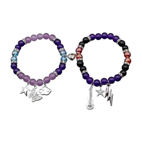 JUNNASALIKER Romantik Magnetpaar Armbänder Mit Herzdesign Hohe Elastizitätsmaterialien Für Paare Und Freund Die Liebe Ausdrücken JUNNASALIKER Romantik Magnetpaar Armbänder Mit Herzdesign Hohe Elastizitätsmaterialien Für Paare Und Freund Die Liebe Ausdrücken von JUNNASALIKER