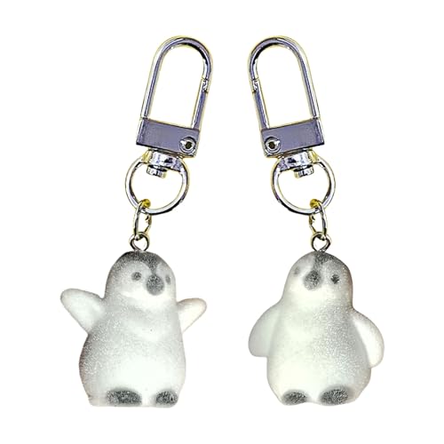 JUNNASALIKER Set Von 2 Realistischen Penguinen Ornament Taschen Zauber Schlüsselzubehör Für Jugendliche Erwachsene Und Vintage Enthusiasten Anwesend von JUNNASALIKER