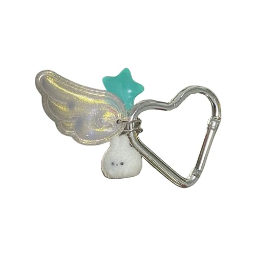 JUNNASALIKER Stilvoller Japanischer Magischer Mädchen Star Keychain Leichte Stabile Star Keyring Mit Retro Magical Girl Design von JUNNASALIKER