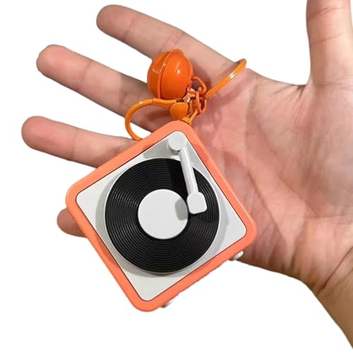 JUNNASALIKER Stylischer Vintage Recorder Keychain Charm Anhänger Zubehör Für Paar von JUNNASALIKER