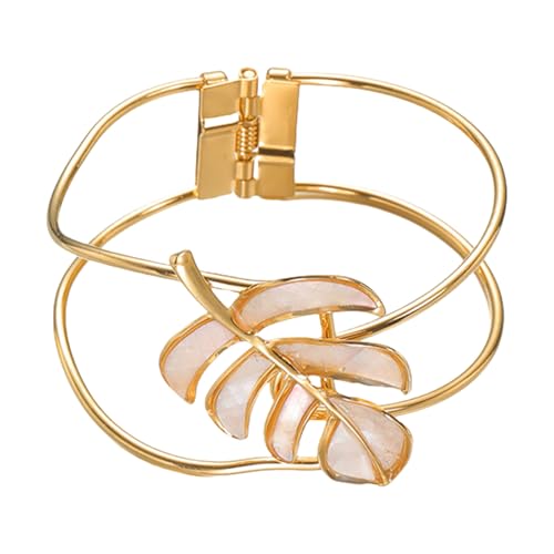 JUNNASALIKER Stylish Openwork Blattverschluss Armband Breites Band Hollow Für Trendige Damen Einzigartige Schmuck Frauenzubehör Für Frauen JUNNASALIKER Stylish Openwork Blattverschluss Armband Breites Band Hollow Für Trendige Damen Einzigartige Schmuck Frauenzubehör Für Frauen von JUNNASALIKER