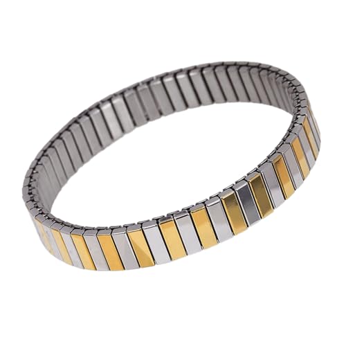 JUNNASALIKER Vielseitiges Elastisches Armband Accessoire Raffinierte Edelstahlarmbandschmuck Einzigartiger Elastischer Armbandschmuck von JUNNASALIKER