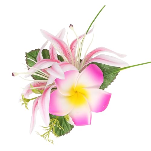 Modische Eier Blumenhaarclip Für Frauen Flamme Design Plastik Barrette Haar Ornament Strand Haarstück Urlaub Accessoire von JUNNASALIKER