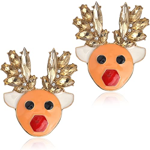 JUNVirtuous Weihnachtsohrringe für Frauen, Diamant-Weihnachtsbaum-Ohrringe, Weihnachtsmann-Ohrringe, handgefertigt, Urlaubsschmuck, Geschenke für Frauen und Mädchen, Zink, Zirkonia JUNVirtuous Weihnachtsohrringe für Frauen, Diamant-Weihnachtsbaum-Ohrringe, Weihnachtsmann-Ohrringe, handgefertigt, Urlaubsschmuck, Geschenke für Frauen und Mädchen, Zink, Zirkonia von JUNVirtuous