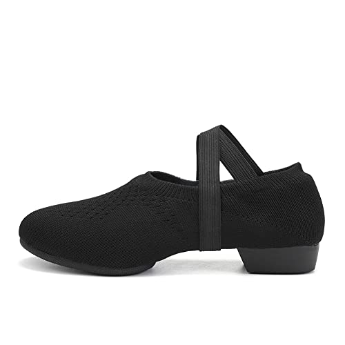 JUODVMP Frauen Praxis Tanzschuhe Lehrer Lehre Tanzschuhe Ballettschuhe mit Absätzen Modell RSZZ-BD,39EU von JUODVMP