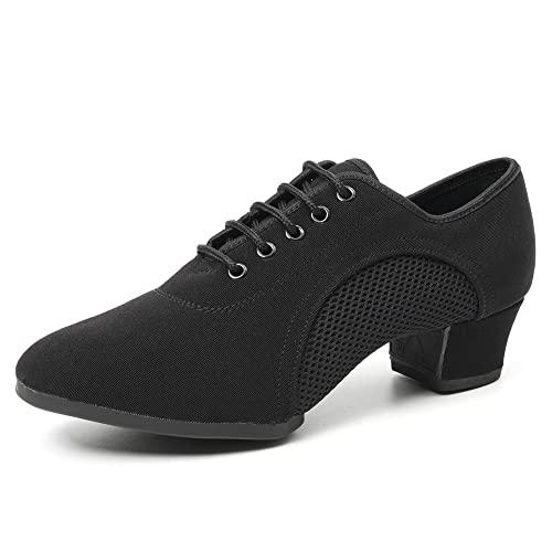 JUODVMP Standardtanzschuhe für Latein geschlossene Zehen Übungstanzschuhe für Damen und Herren Schnür-Trainingstanzschuhe Modell MF-NJB,38 EU von JUODVMP