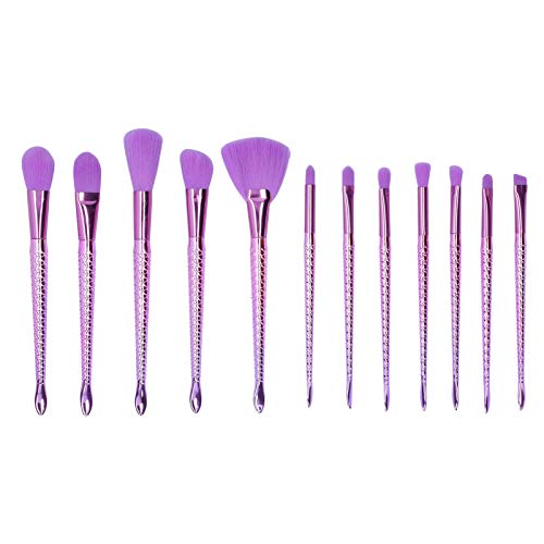 12-teiliges Make-up-Pinsel-Set, professionelles Make-up-Pinsel-Set für das Gesicht, hochwertiges synthetisches Mischpuder, Rouge-Korrektoren, Lidschatten, Make-up-Pinsel für Frauen von JUOPZKENN