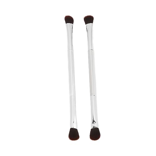 2-teiliges doppelseitiges Lidschatten-Pinsel-Set, Lidschatten-Pinsel-Set, Augen-Make-up-Pinsel, weiche Faser-Haar-Nasen-Kontur-Pinsel, Lidschatten-Mischpinsel, Kosmetik-Werkzeug, Geschenk für Mädchen von JUOPZKENN