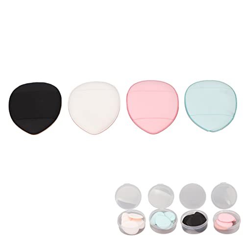 JUOPZKENN 20 Stück Finger-Puff, Mini-Finger-Make-up-Schwämme, Dreieckige Form, 4 Farben, Make-up-Schwämme, Puffs für Creme, Concealer, Lidschatten, Loses und Körperpuder von JUOPZKENN