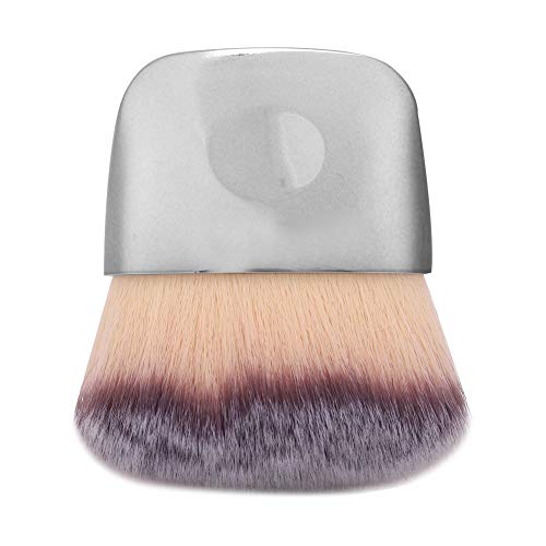 Mini-Make-up-Pinsel für losen Puder, multifunktional, tragbar, weiches Haar, Make-up-Pinsel, Reisepuderpinsel für Rouge, loses Puder, Concealer, Geschenk für Frauen und Mädchen (Silber) von JUOPZKENN