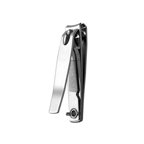 Nagelknipser Fußnägel Nagelzwicker Nagelschere Nagelscheren Fingernagelschere Fingernagel Knipser Nail Clipper Nagelklipser Nagelschneider Nagelfeile Profi Senioren Damen Groß (15x82mm,silver) von JUSHZ