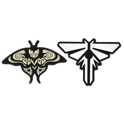 2 The Last Us Badge Pins Game Film Figur Logo Abzeichen The Last Us Cosplay Accessories Emaille Pin Set von JUSONGKWCP