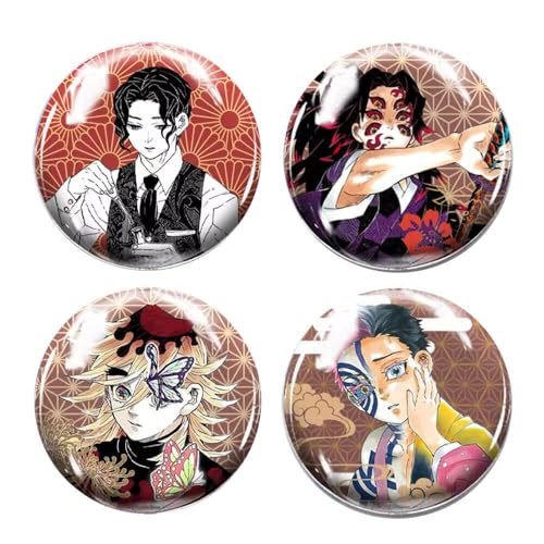 4 Muzan&Kokushibo&Douma&Akaza Abzeichen Anime Figur Badge Pins Ghost Slayers Cosplay Accessories 58mm 4 Muzan&Kokushibo&Douma&Akaza Abzeichen Anime Figur Badge Pins Ghost Slayers Cosplay Accessories 58mm von JUSONGKWCP