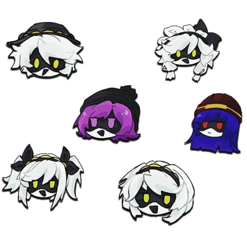 6 Pcs Murders Drones Acryl Button Abzeichen Cartoon Figur Cyn Uzi N J Niedlich Badge Pins Murders Drones Cyn Cosplay Decke von JUSONGKWCP