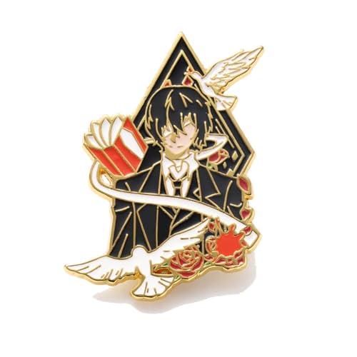 JUSONGKWCP Bungo Strays Dogs Dazai Cool Abzeichen - Schwarz - Anime Figurine Pin - Anstecknadel von JUSONGKWCP