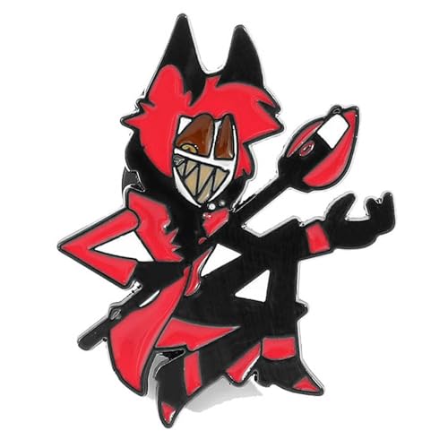Hazbins Hotels Button Badge Cartoon Figur Angel Dust Alastor Cosplay Abzeichen Pins Helluvas Boss Merch Niedlich Figuren Pins (2) von JUSONGKWCP